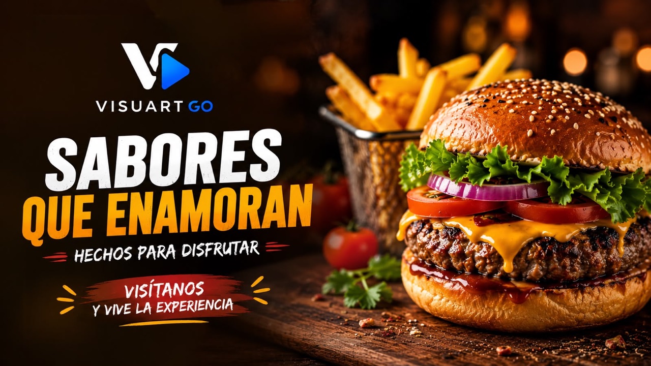 Anuncio de restaurante: sabores que enamoran